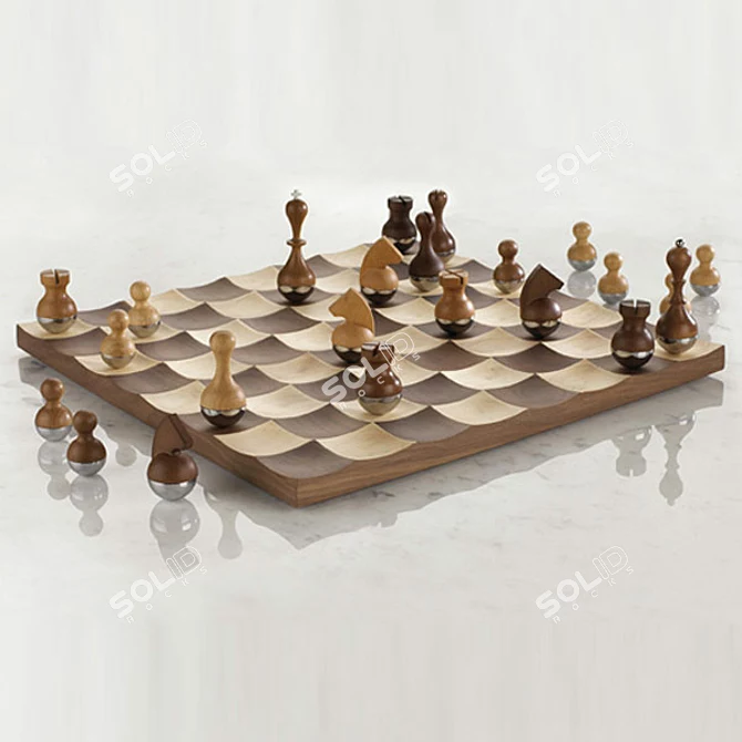 Strategic Mind Chess Set 3D model image 1