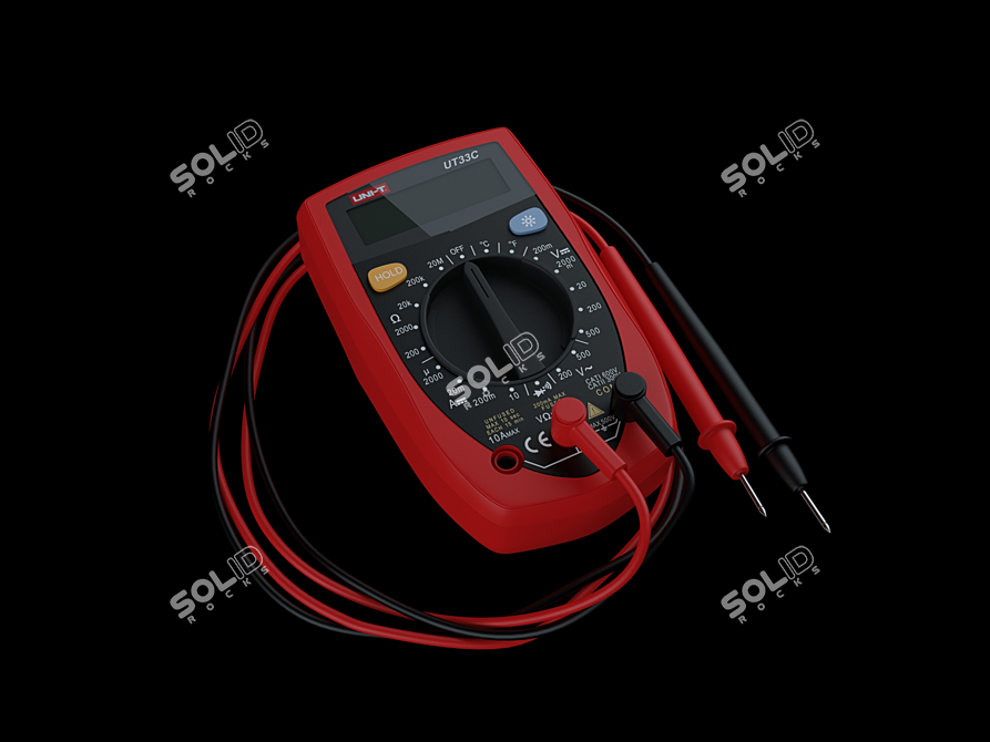 Compact Multimeter UT33C 3D model image 1