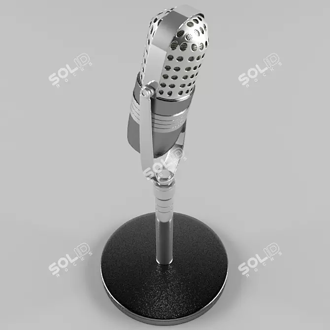 Professional Condenser Microphone 3D model image 1