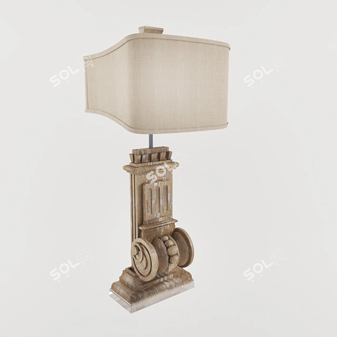 Elegant Table Lamp: Cyan Design Loft 3D model image 1