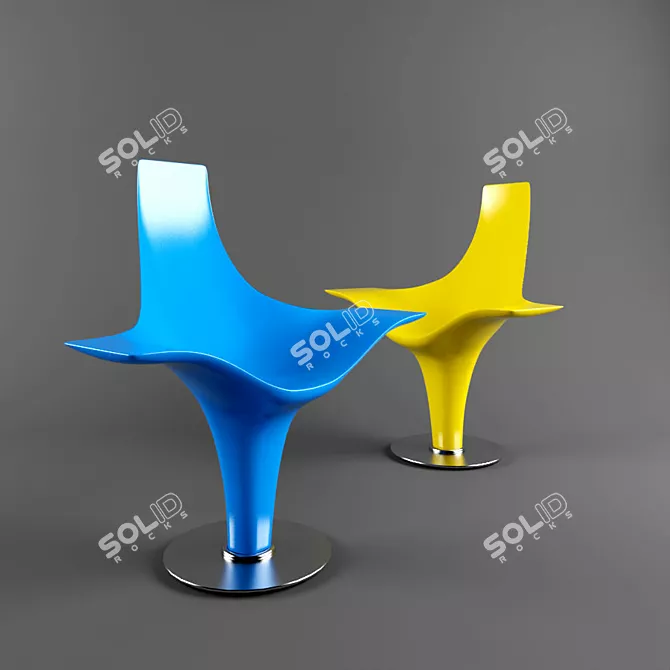 Modern Style Cappellini Statuette Chair 3D model image 1