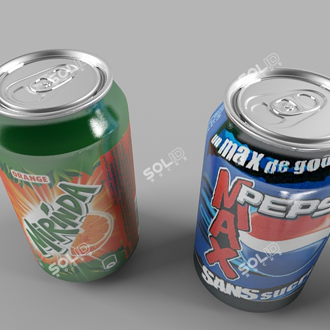 Pepsi & Mirinda Combo Deal 3D model image 2