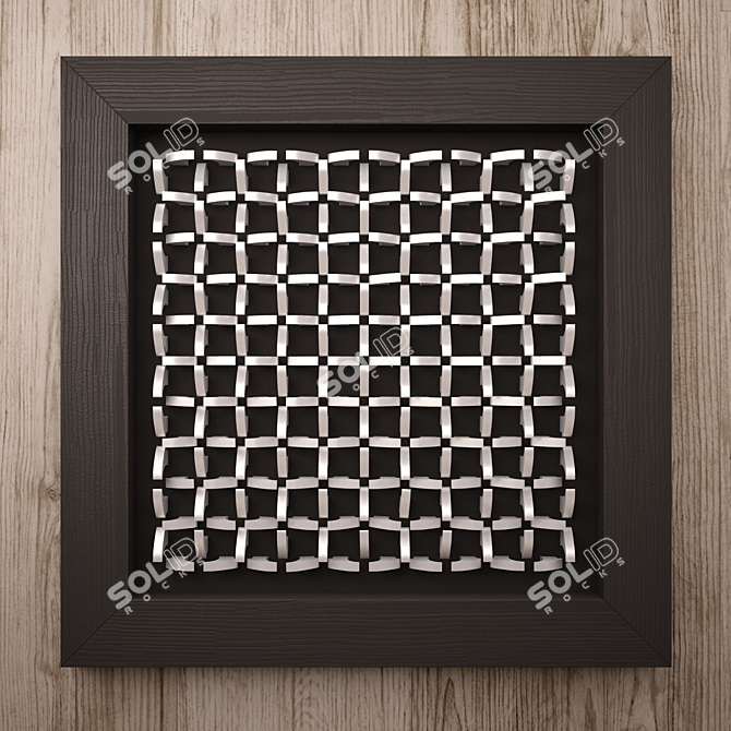 Metallic Wood Wall Panels - Kolchuga 1 & 2 (900/900/50 mm) 3D model image 2
