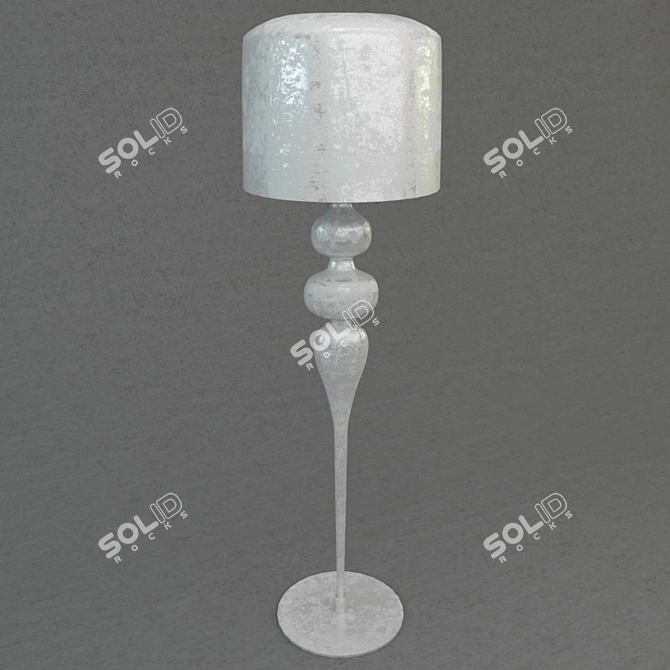 Elegant Eva Floor Lamp 3D model image 1