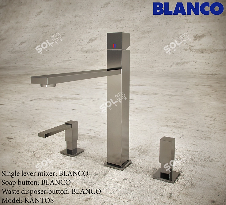  Premium Single Lever Mixer: BLANCO KANTOS 3D model image 1