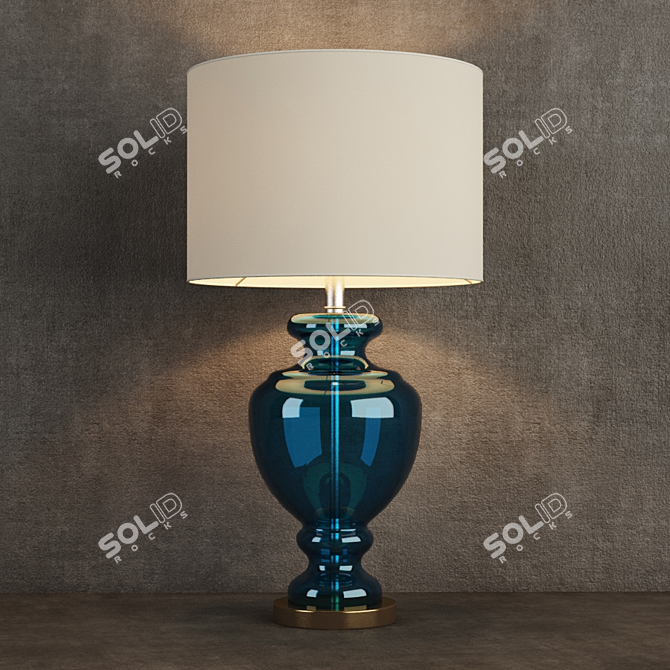 Elegant Glass Table Lamp - 1-5612 3D model image 1