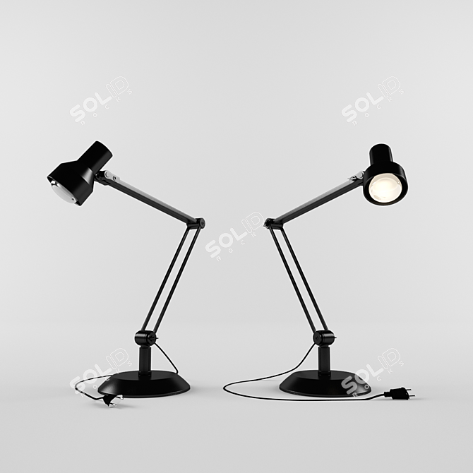 Elegant Glow: Luminaria Table Lamp 3D model image 1