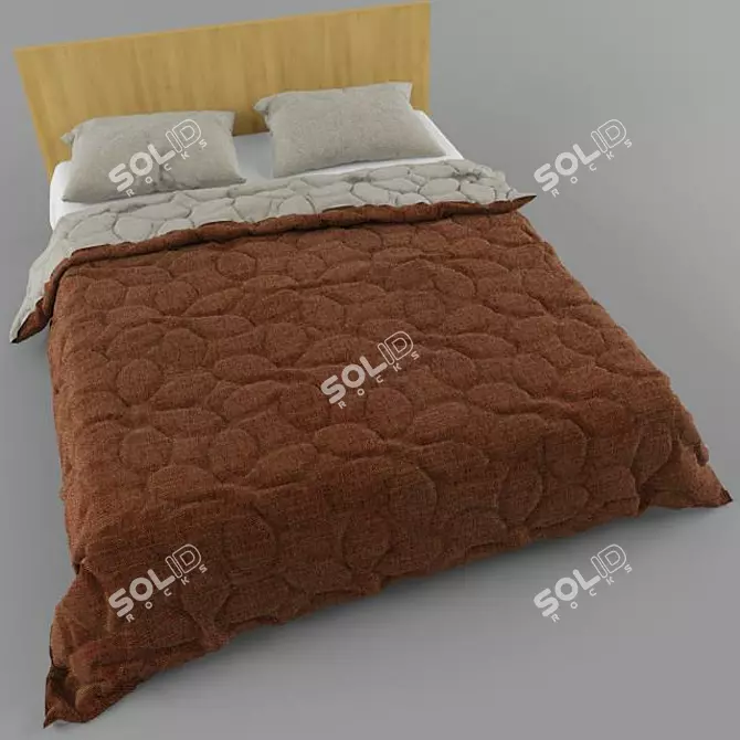 Floral Dream Bed 3D model image 1