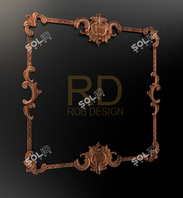 Elegant Patterned Design 3D model image 1