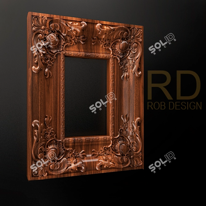 Elegant Picture Frame: The Perfect Home Decor 3D model image 1