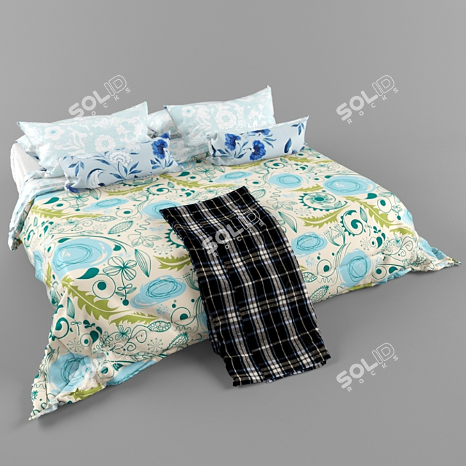 DreamComfort Bed 3D model image 1