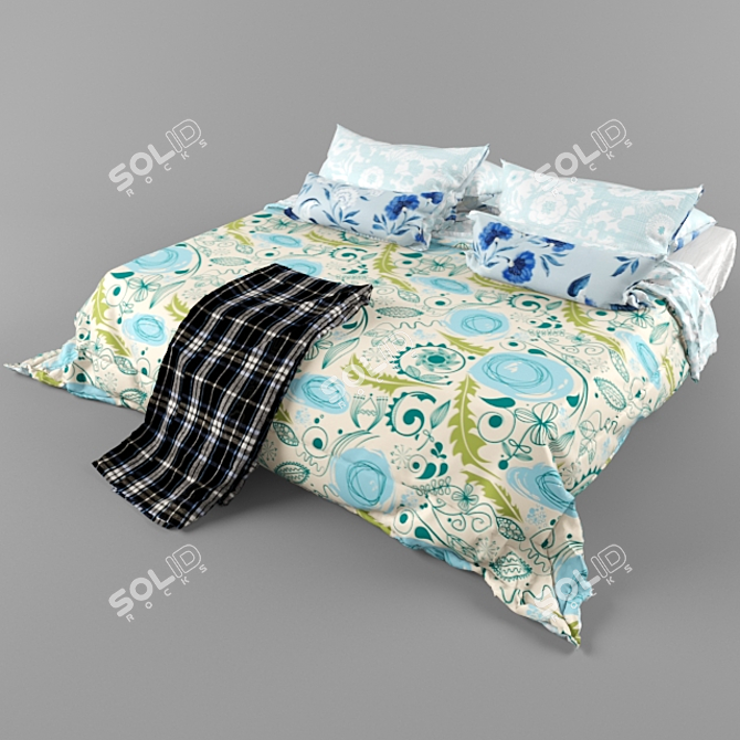 DreamComfort Bed 3D model image 2