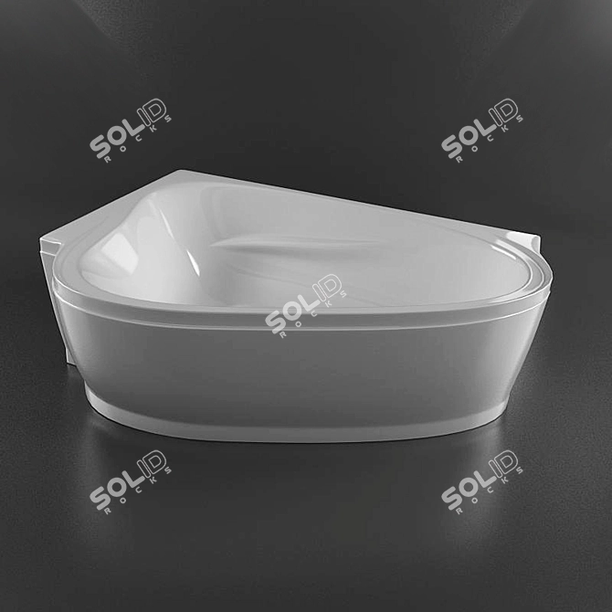 Luxury Bathtub: Ravak LOVE STORY 3D model image 1