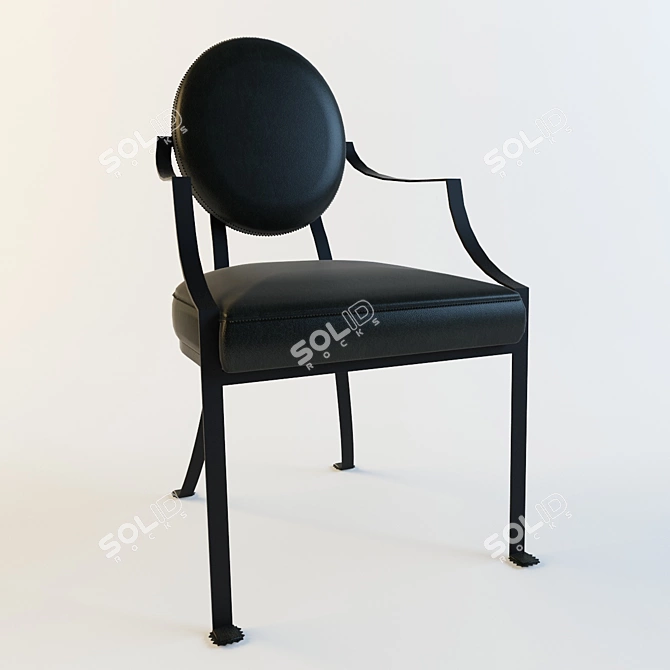 Elegant Gambretta Chair, Baxter 3D model image 1