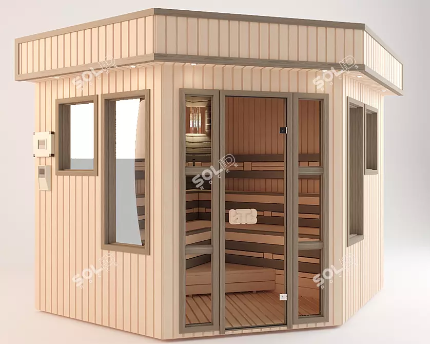 Custom ITS Sauna 3D model image 1