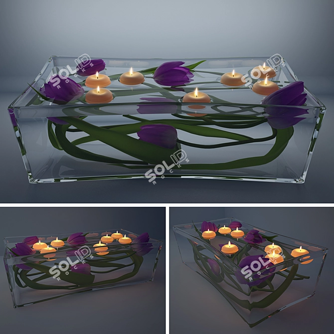 Enchanting Floating Candles 3D model image 1