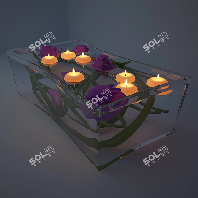 Enchanting Floating Candles 3D model image 3