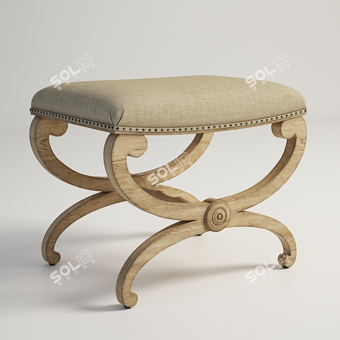 Modern Sienna Tabouret Stool 3D model image 1