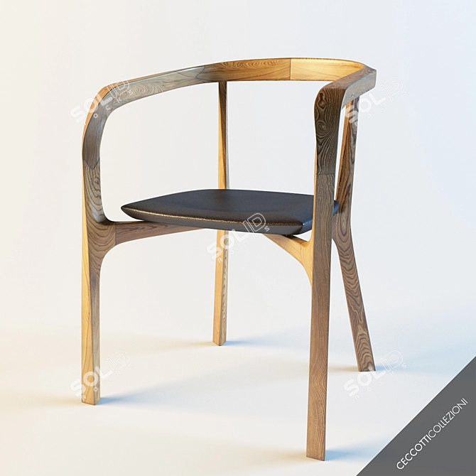 Ceccotti Roberto Lazzeroni Chair 3D model image 2