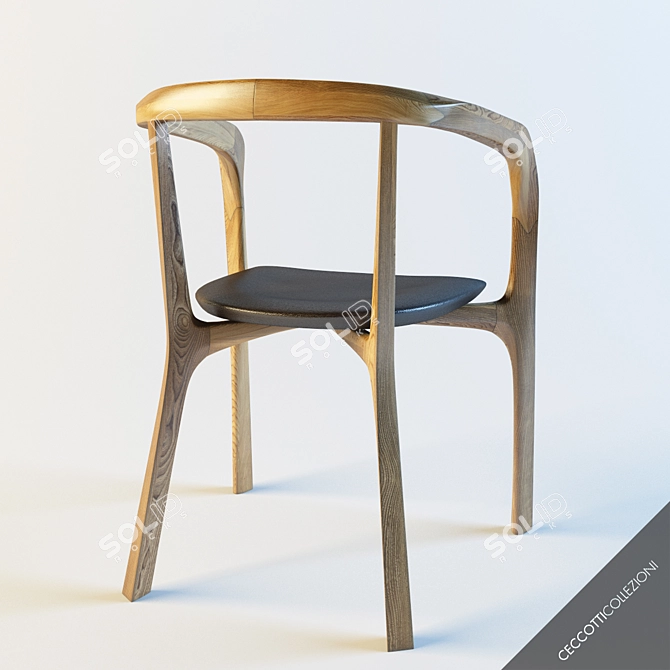 Ceccotti Roberto Lazzeroni Chair 3D model image 3