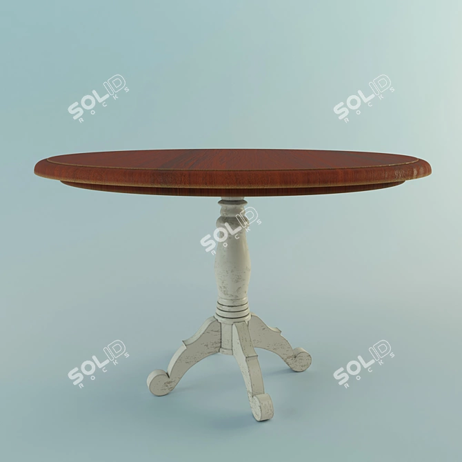 Modern Round Bramley Table 3D model image 1