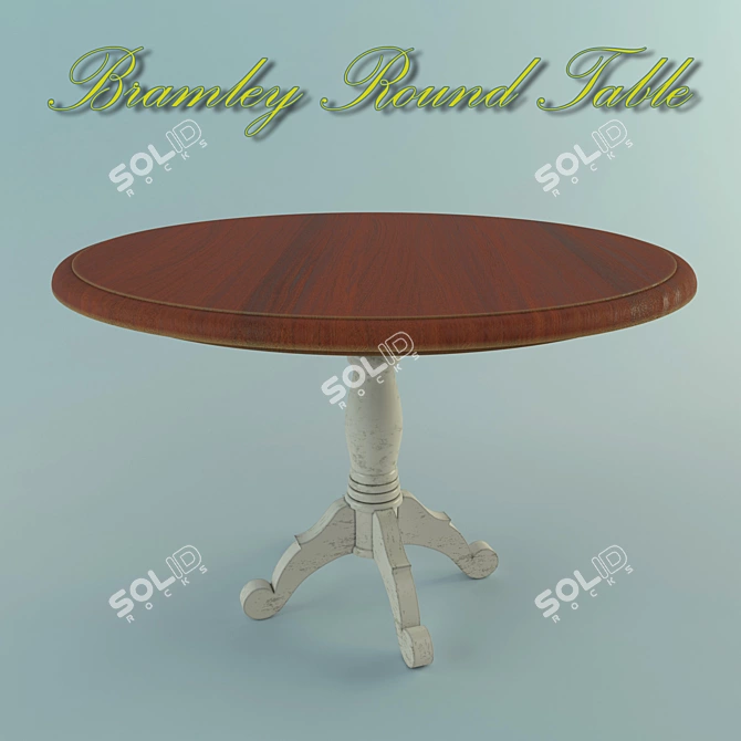 Modern Round Bramley Table 3D model image 2