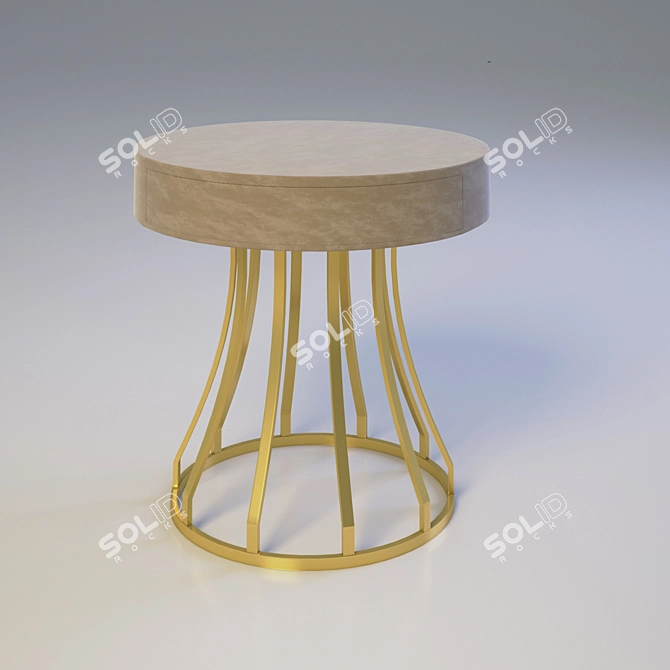 Baxter Jules Nightstand 3D model image 1