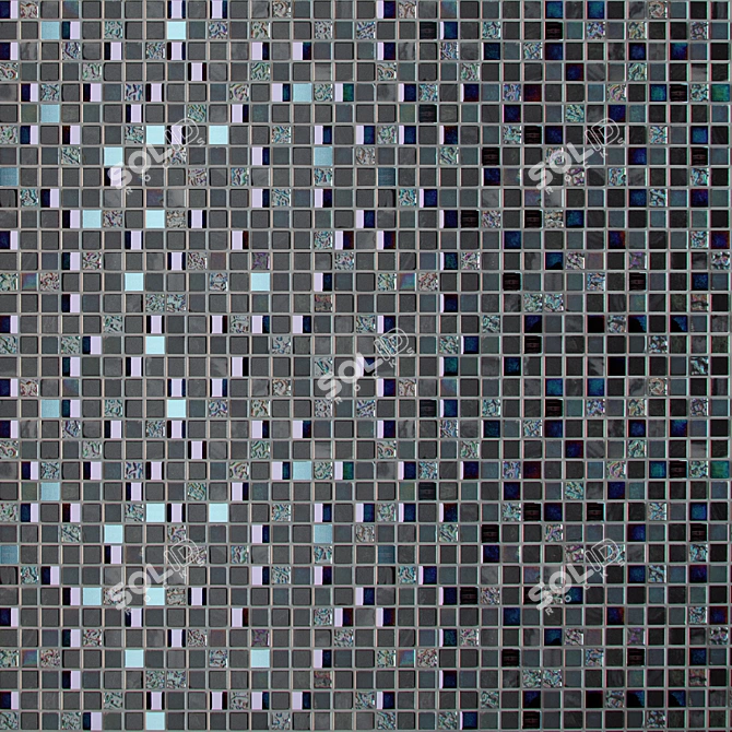 Elegant Mosaic Wall Tile: DUNE TOPKAPI 3D model image 2