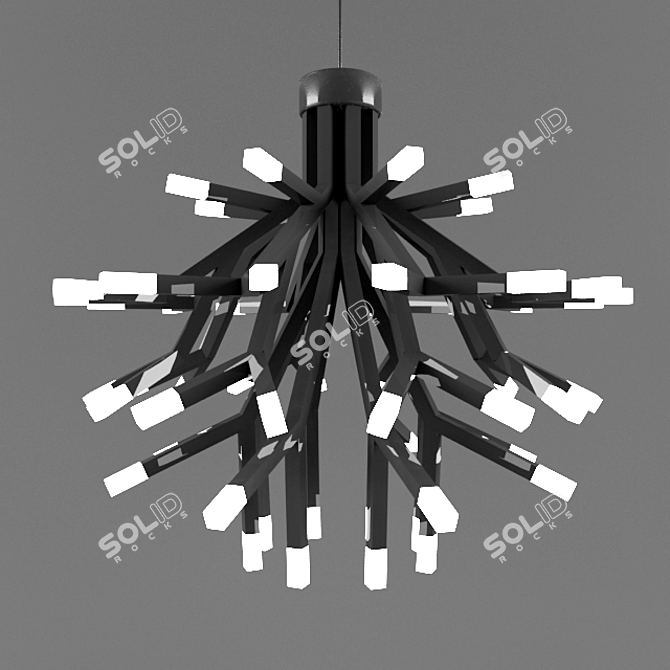 Elegante Sarabanda Chandelier - Fendi 3D model image 1