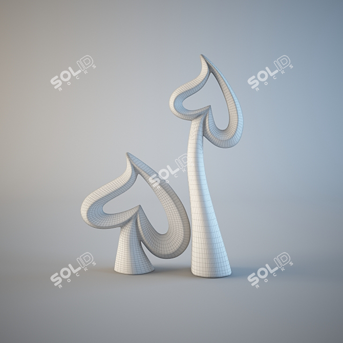 Eterna Ceramics Glossy Figurines 3D model image 2