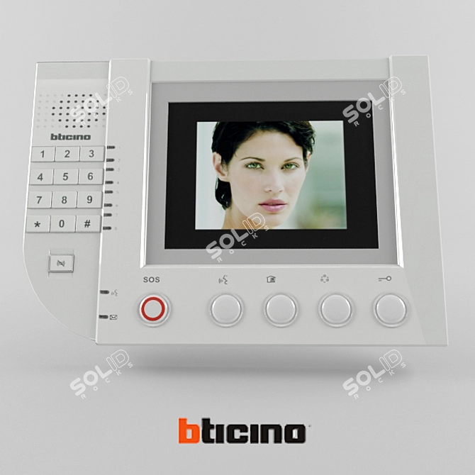 BTicino Video Intercom: Clear Communication 3D model image 1