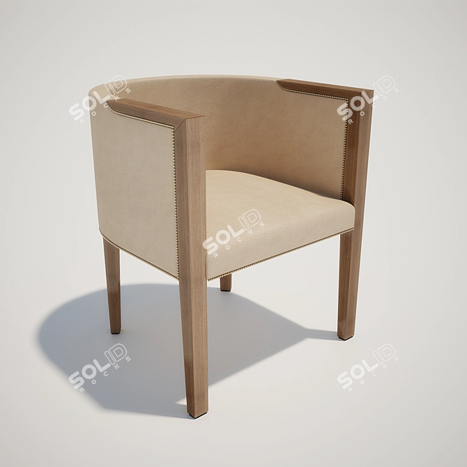 Elegant Armonia Chair: Comfort and Style 3D model image 1