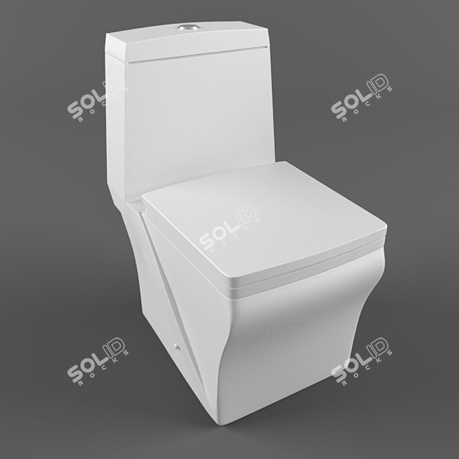 Granada Toilet: Luxurious, Elegant, and Functional 3D model image 1