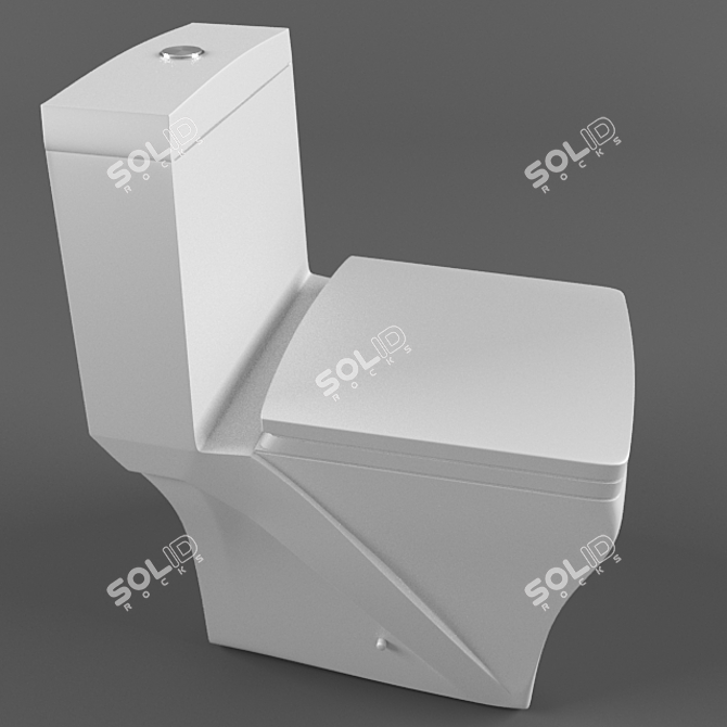 Granada Toilet: Luxurious, Elegant, and Functional 3D model image 2