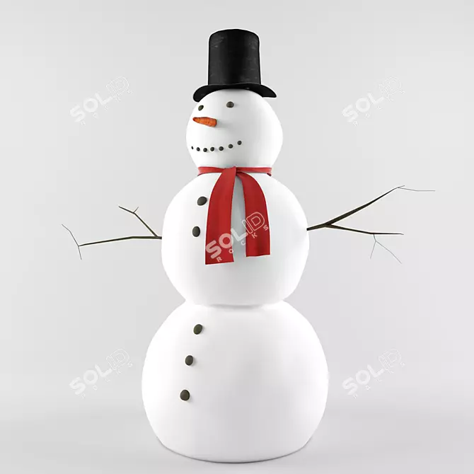 Frosty Fun Snowman Kit 3D model image 2