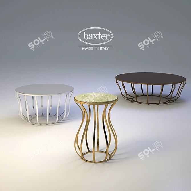 Modern Minimalist Jules Table 3D model image 1