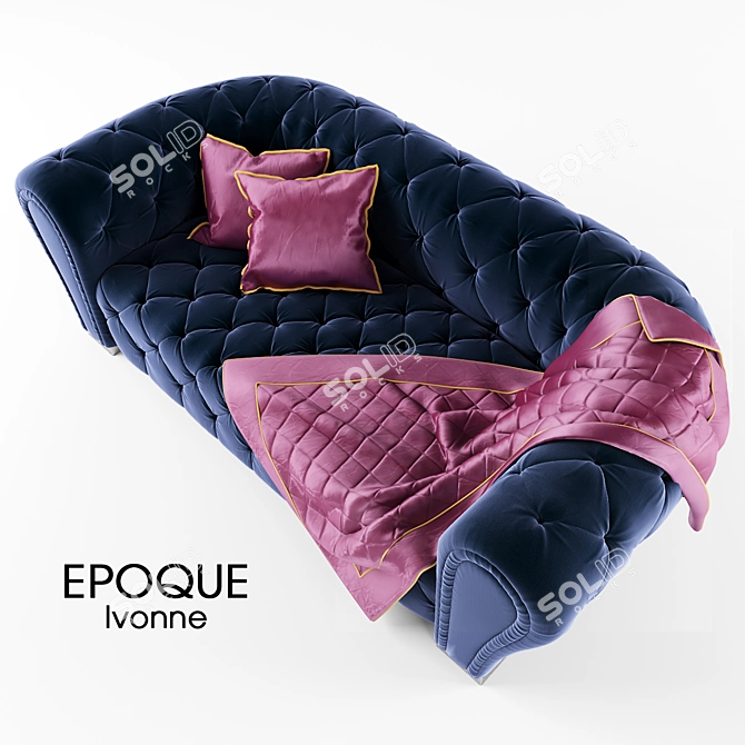 EPOQUE Ivonne Art Deco Sofa 3D model image 1