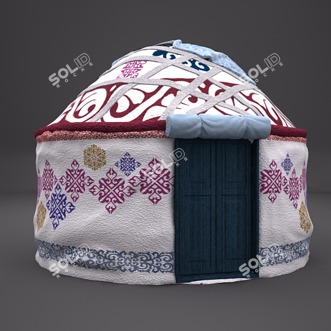 Nomadic Kazakh Yurt - Authentic & Timeless! 3D model image 1