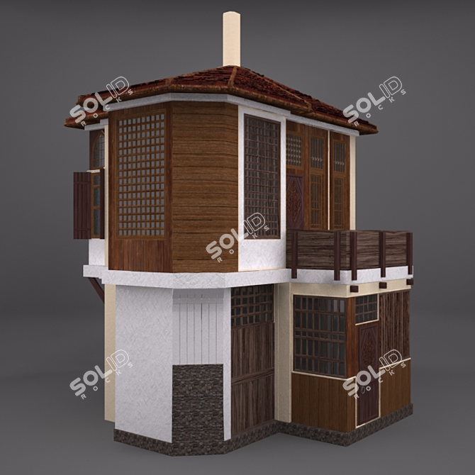 Turkish Historical Homes 3D model image 1