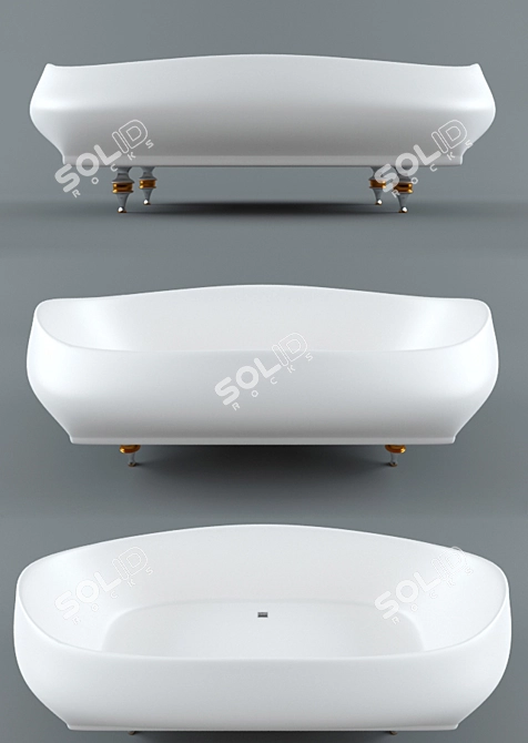 Spacious & Stylish Bathroom Set 3D model image 1