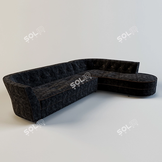 Malaysia Corner Sofa: Perfect Comfort for Your Home 3D model image 1