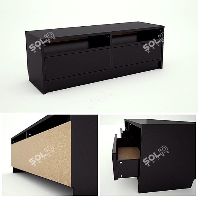 IKEA BENNO TV Stand: Stylish Storage Solution 3D model image 1