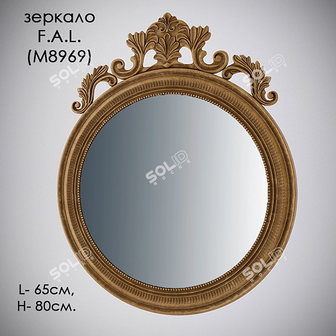 F.A.L. M8969 Mirror: Elegant & Functional 3D model image 1