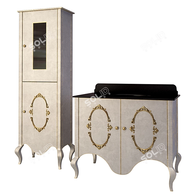 Il Tempo Del Furniture Set 3D model image 2