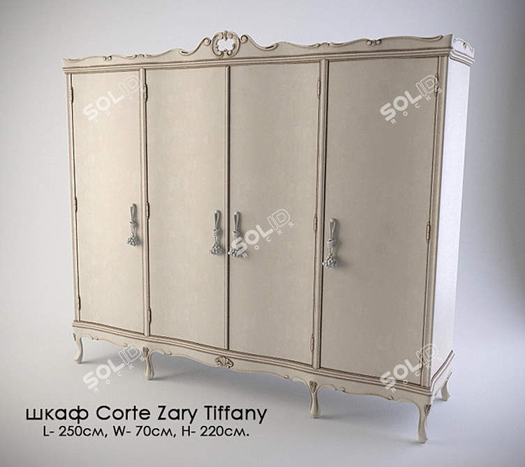 Corte Zari Tiffany Wardrobe 3D model image 1