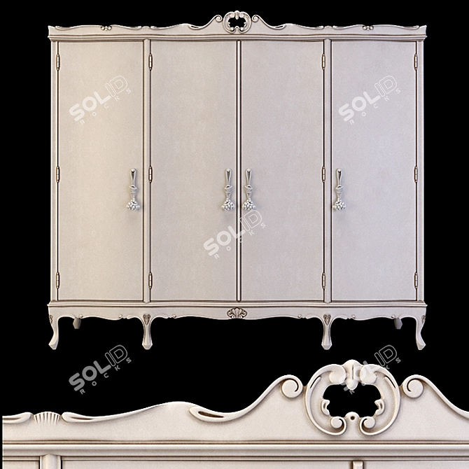 Corte Zari Tiffany Wardrobe 3D model image 3