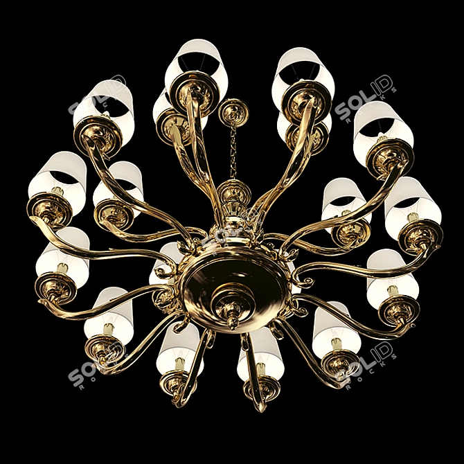 Zonca Chandelier (H10505) - Elegant Lighting Statement 3D model image 3