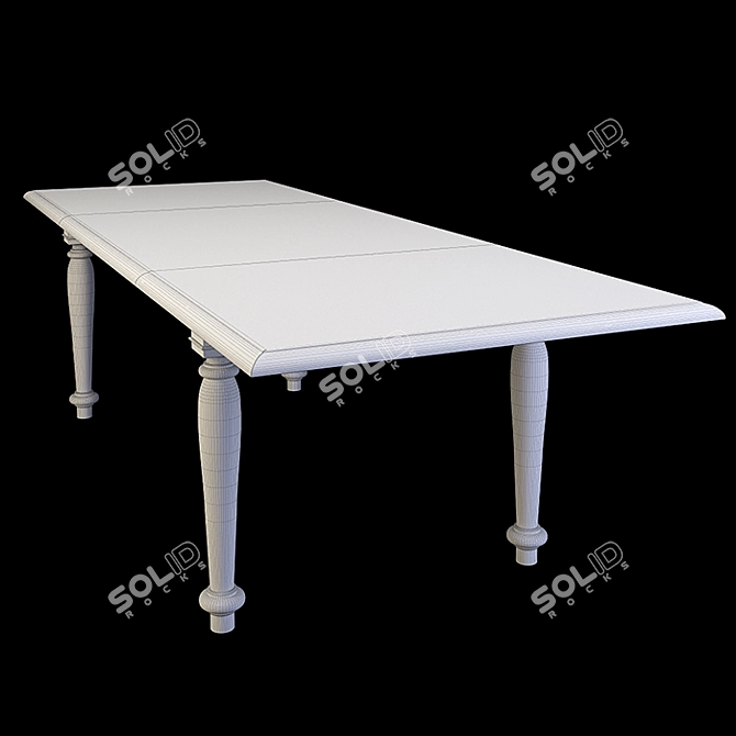 Luxury Italian Style: Bamax Canova&Rialto Dining Table 3D model image 4