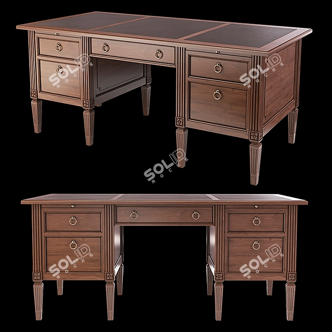 BAMAX Day by Day Writing Desk 3D model image 9