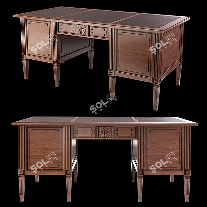 BAMAX Day by Day Writing Desk 3D model image 13